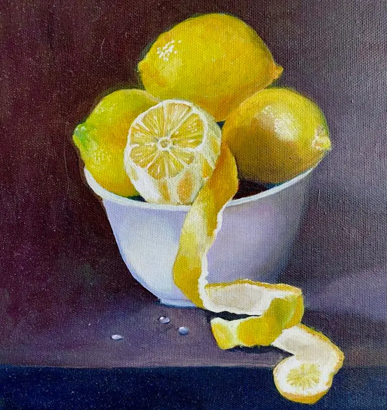 Lemons, Oil on Canvas