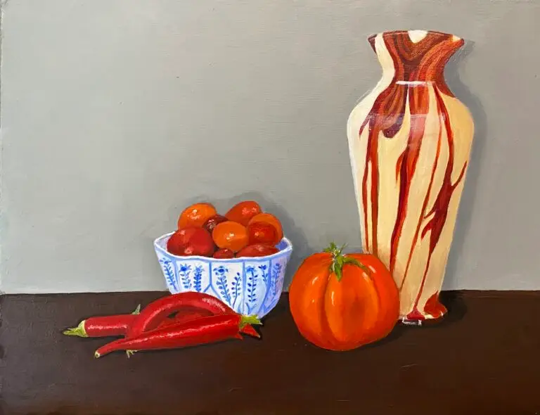 oil on wooden panel